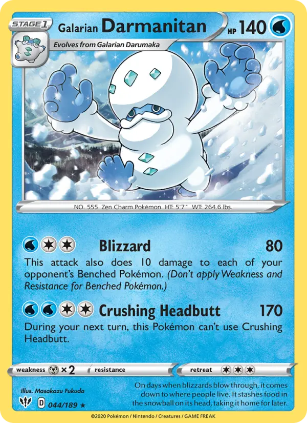 Galarian Darmanitan #44 — Darkness Ablaze