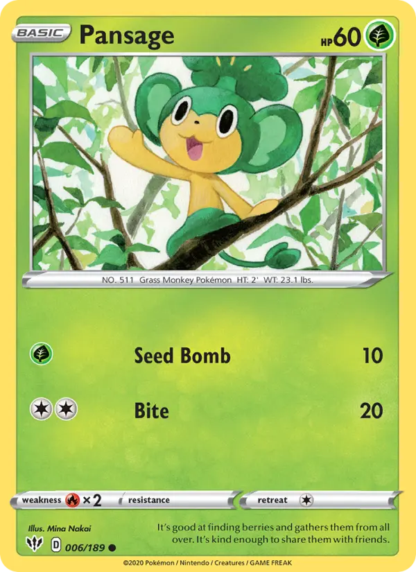 Pansage #6 — Darkness Ablaze