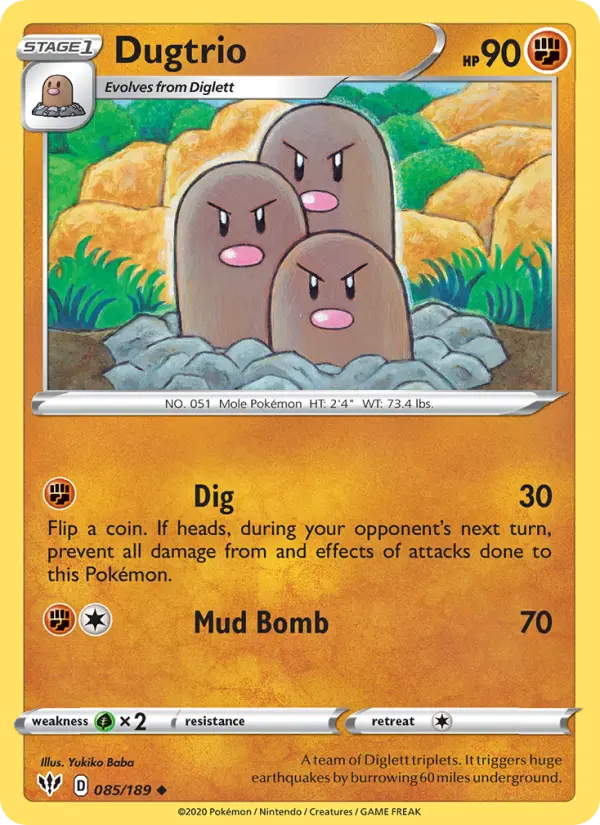 Dugtrio #85 — Darkness Ablaze