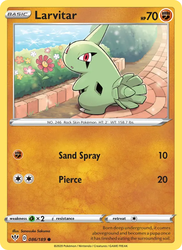 Larvitar #86 — Darkness Ablaze