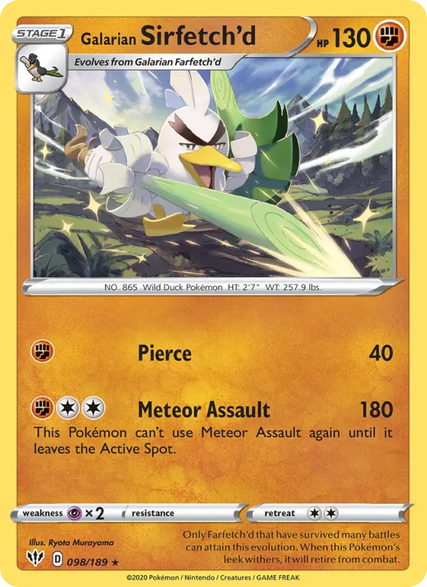 Galarian Sirfetch'd #98 — Darkness Ablaze
