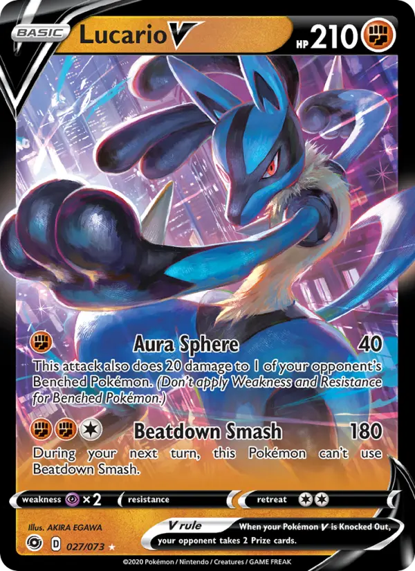 Lucario V #27 — Champion's Path