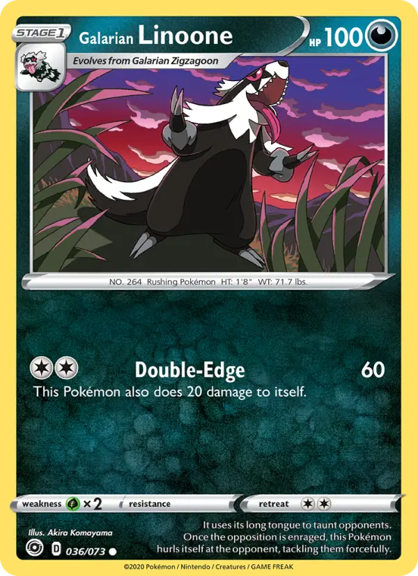 Galarian Linoone #36 — Champion's Path