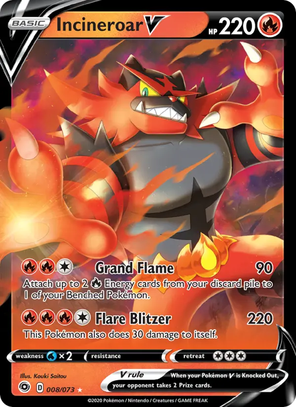 Incineroar V #8 — Champion's Path