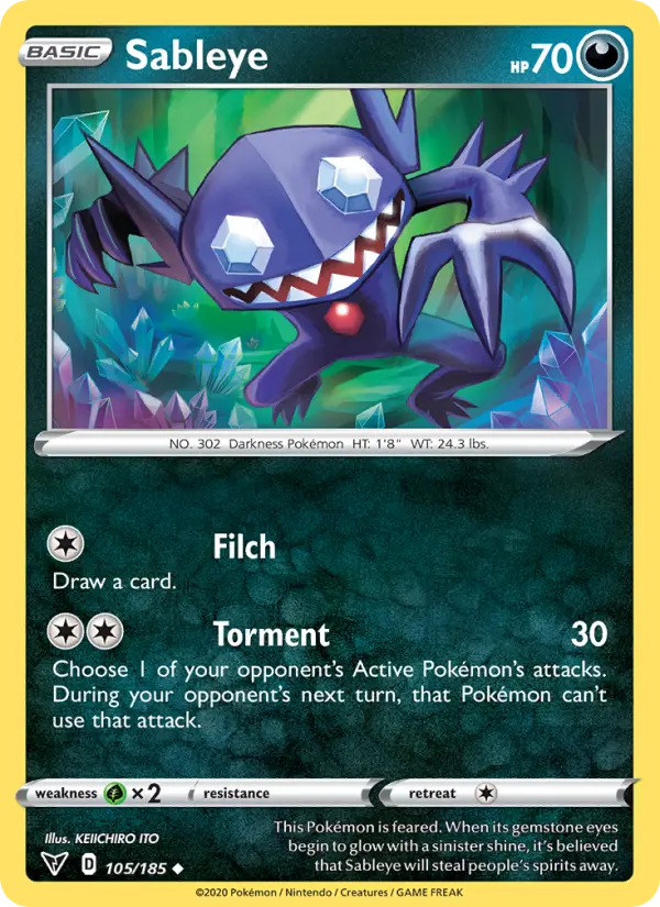 Sableye #105 — Vivid Voltage