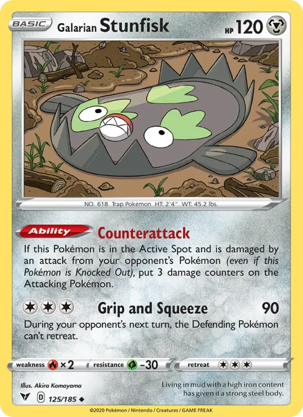 Galarian Stunfisk #125 — Vivid Voltage