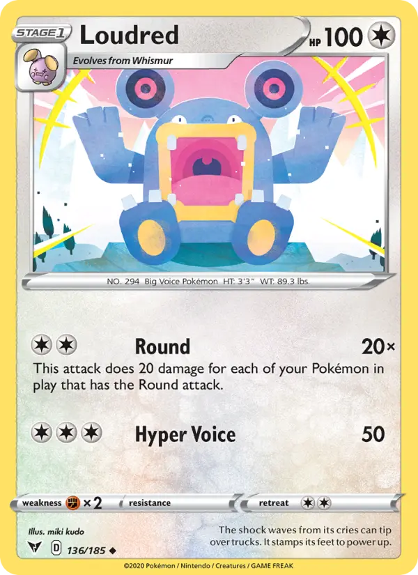 Loudred #136 — Vivid Voltage
