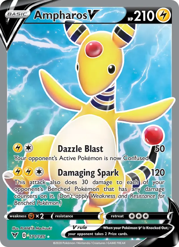 Ampharos V #171 — Vivid Voltage
