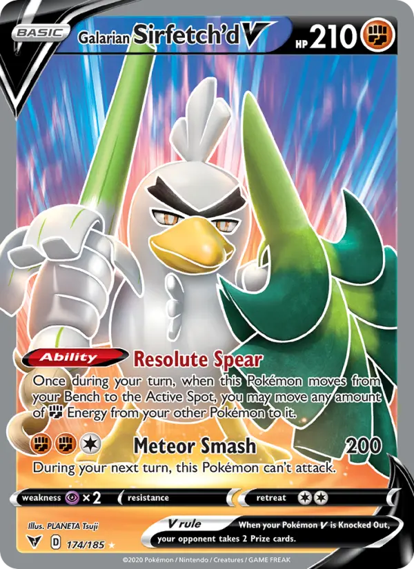 Galarian Sirfetch'd V #174 — Vivid Voltage