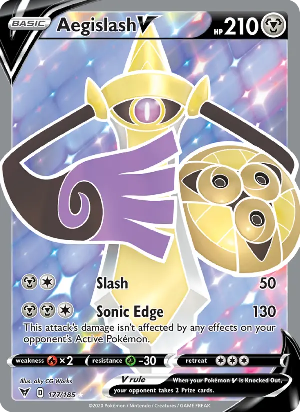 Aegislash V #177 — Vivid Voltage