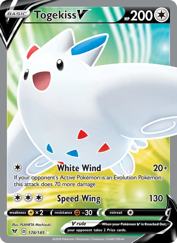 Togekiss V #178 — Vivid Voltage
