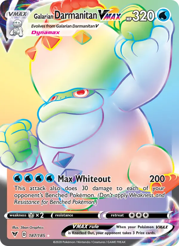 Galarian Darmanitan VMAX #187 — Vivid Voltage