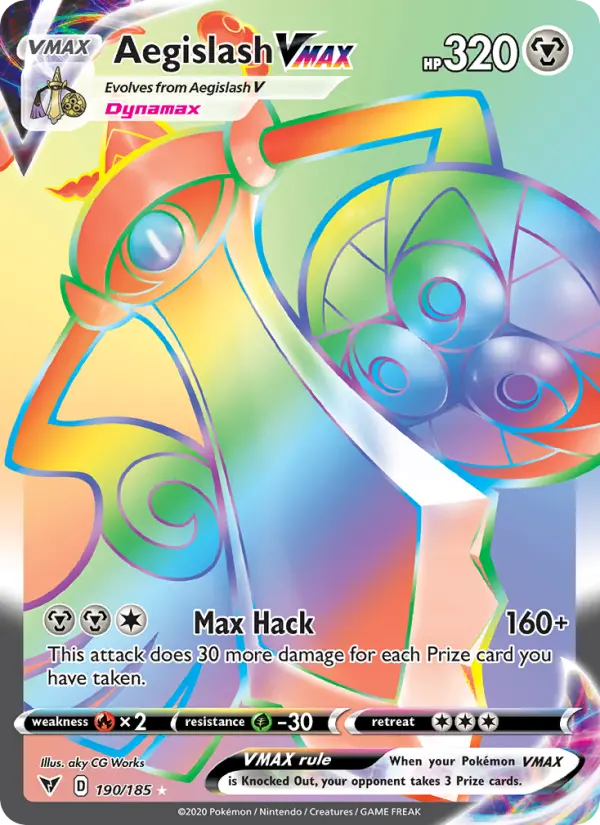 Aegislash VMAX #190 — Vivid Voltage