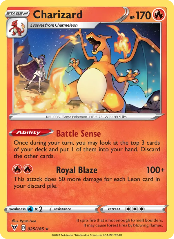 Charizard #25 — Vivid Voltage