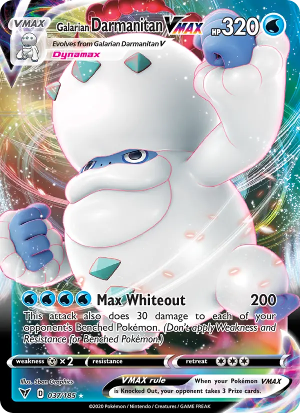 Galarian Darmanitan VMAX #37 — Vivid Voltage
