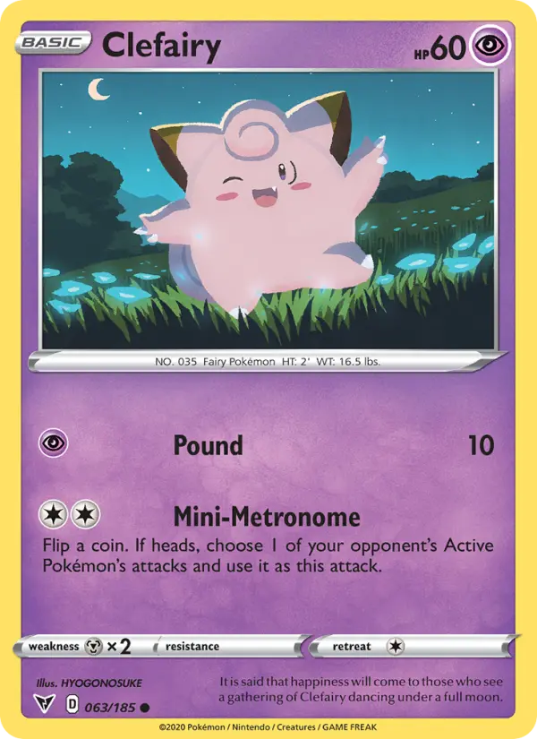 Clefairy #63 — Vivid Voltage
