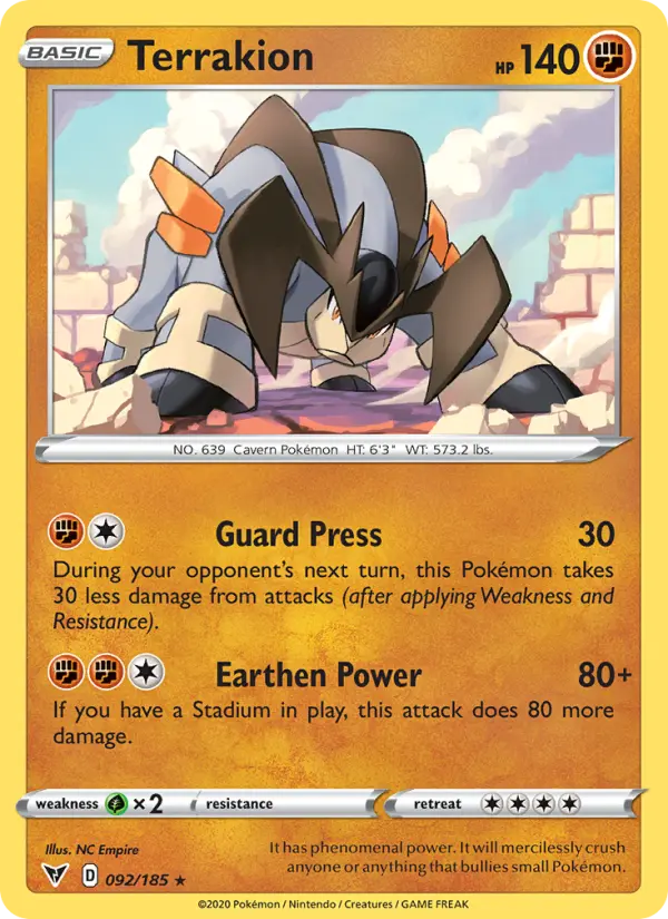 Terrakion #92 — Vivid Voltage