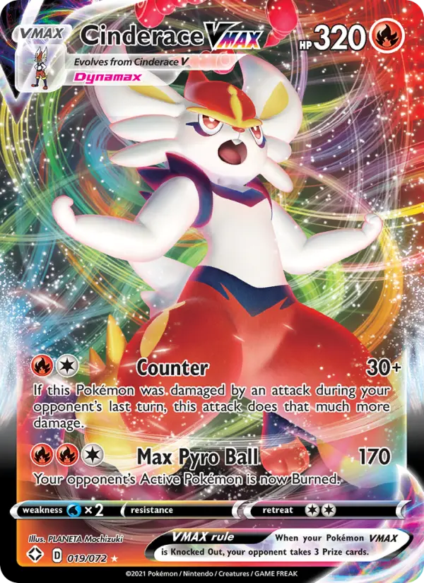 Cinderace VMAX #19 — Shining Fates