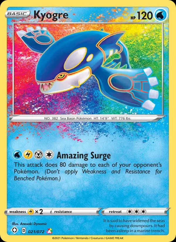 Kyogre #21 — Shining Fates