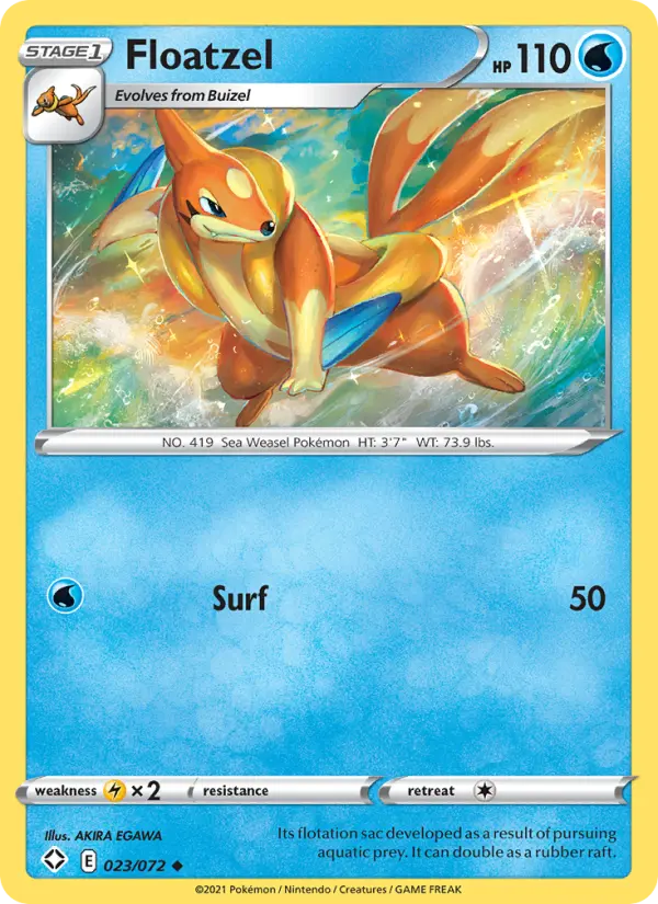 Floatzel #23 — Shining Fates
