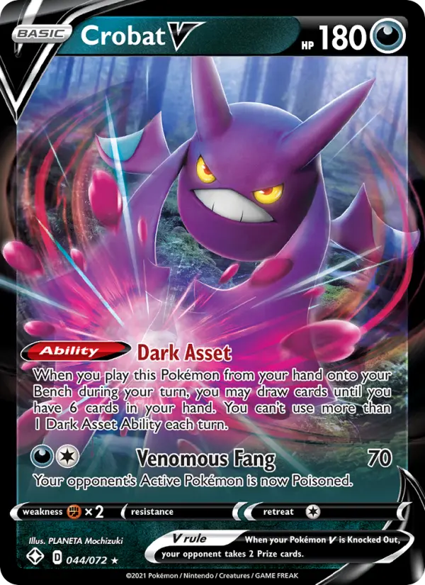 Crobat V #44 — Shining Fates