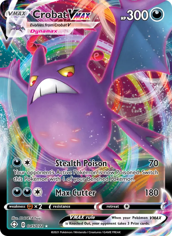 Crobat VMAX #45 — Shining Fates