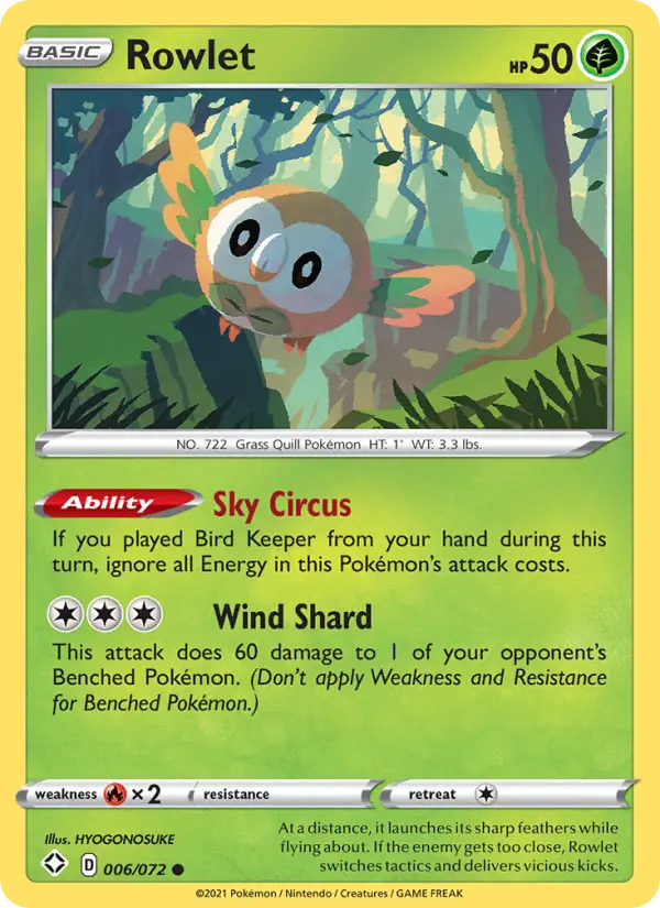Rowlet #6 — Shining Fates