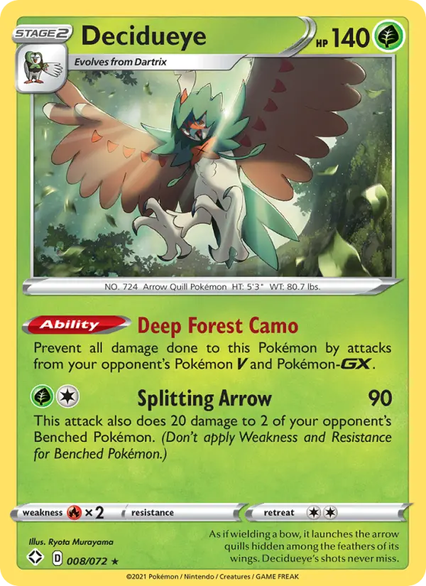 Decidueye #8 — Shining Fates