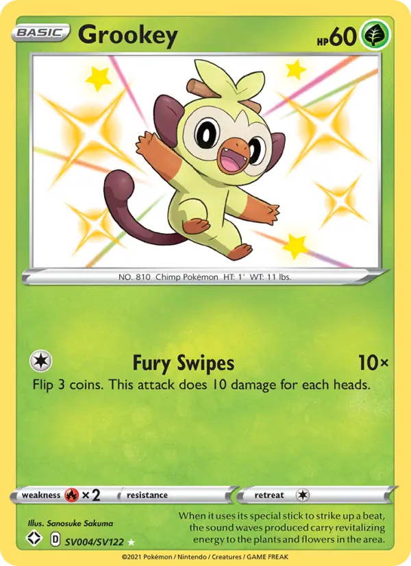 Grookey #SV004 — Shining Fates