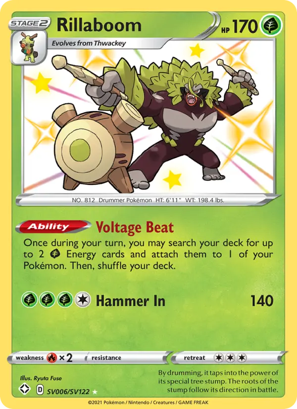Rillaboom #SV006 — Shining Fates