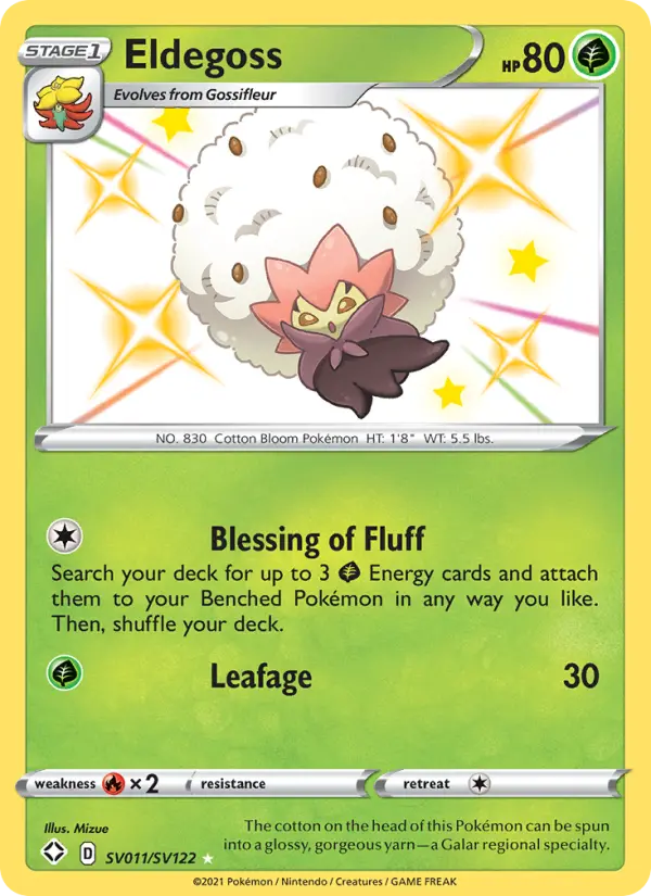Eldegoss #SV011 — Shining Fates