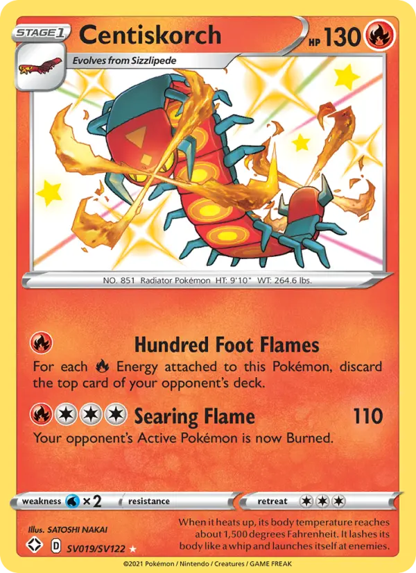 Centiskorch #SV019 — Shining Fates