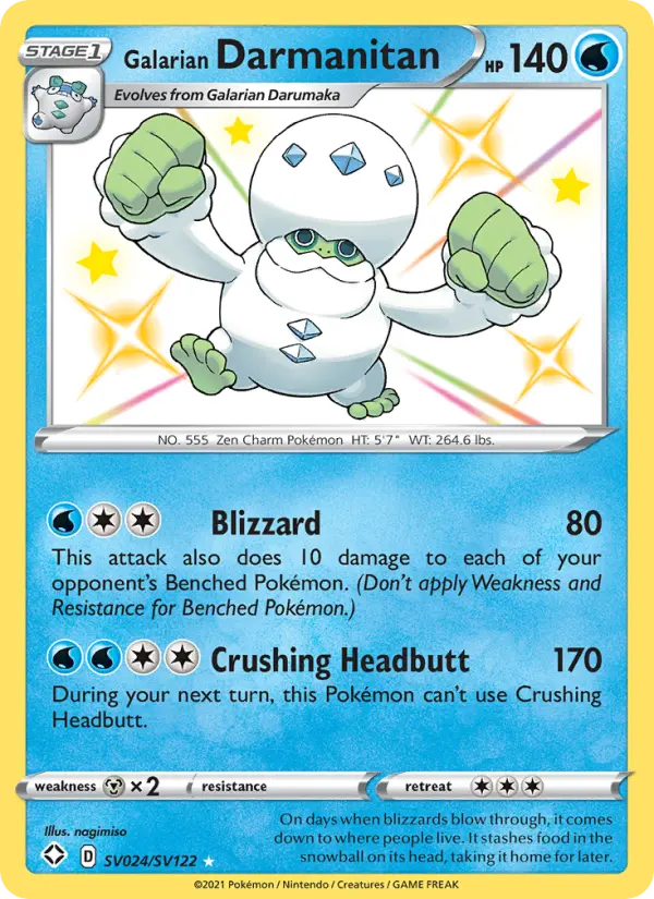 Galarian Darmanitan #SV024 — Shining Fates