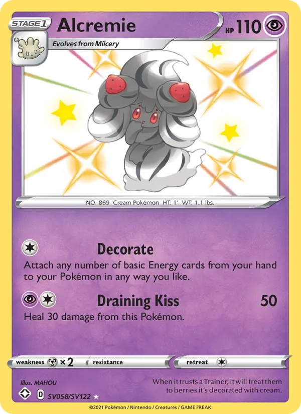 Alcremie #SV058 — Shining Fates