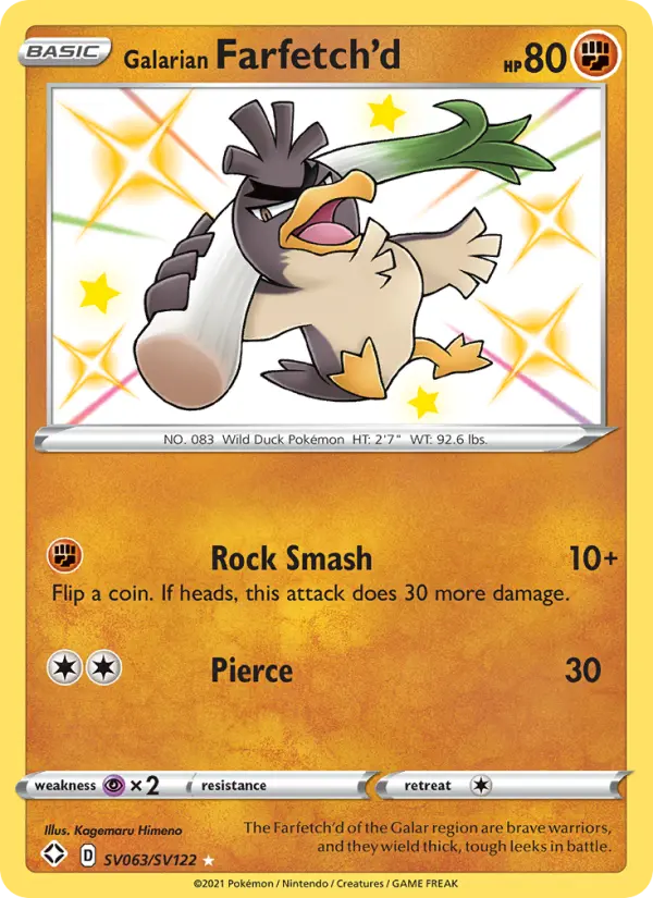 Galarian Farfetch'd #SV063 — Shining Fates