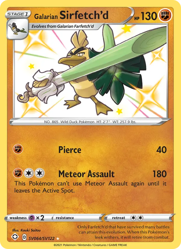 Galarian Sirfetch'd #SV064 — Shining Fates