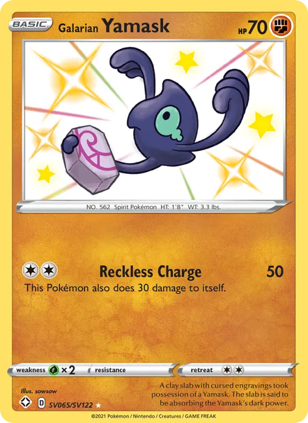 Galarian Yamask #SV065 — Shining Fates