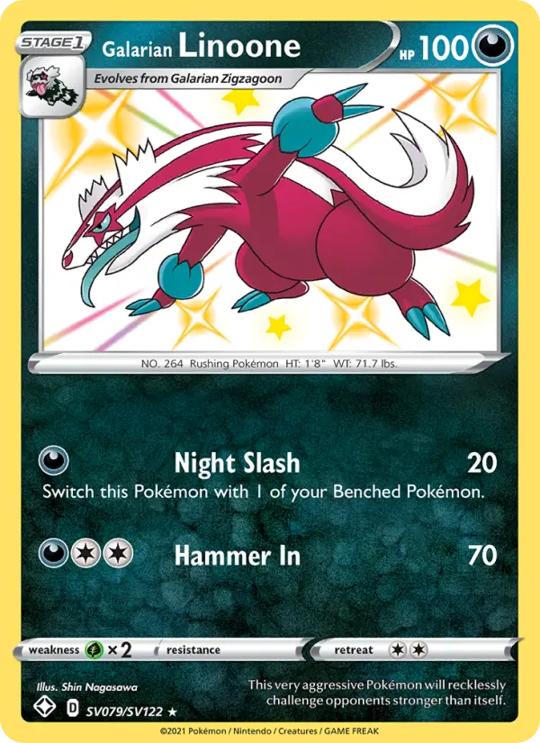 Galarian Linoone #SV079 — Shining Fates