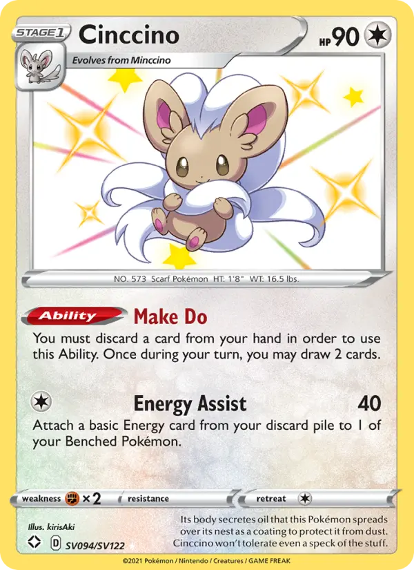 Cinccino #SV094 — Shining Fates