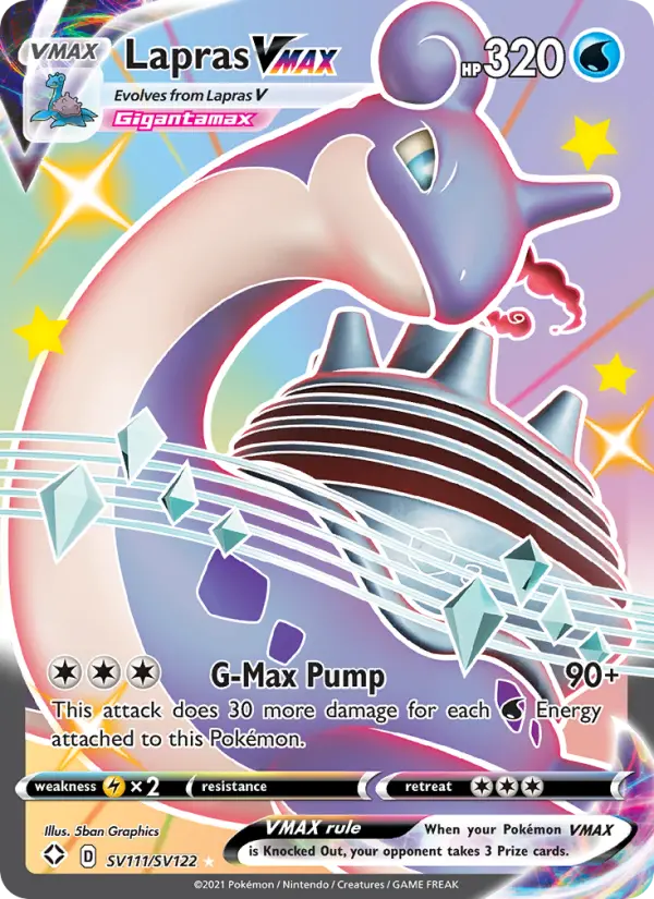 Lapras VMAX #SV111 — Shining Fates