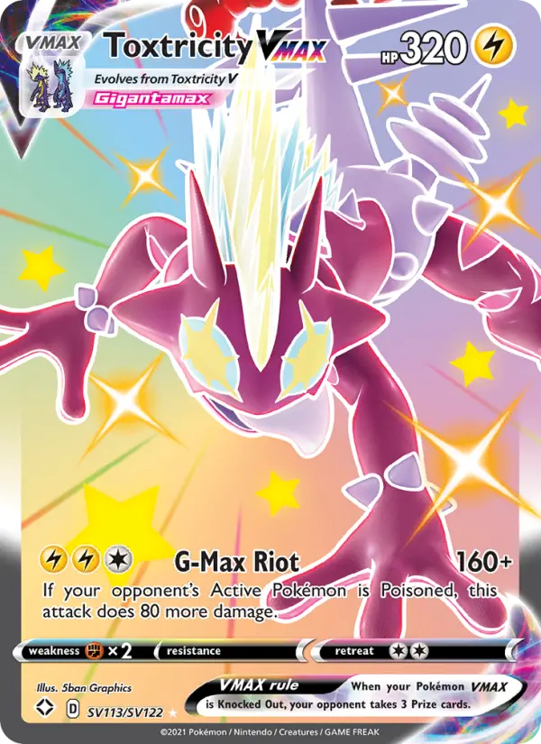Toxtricity VMAX #SV113 — Shining Fates