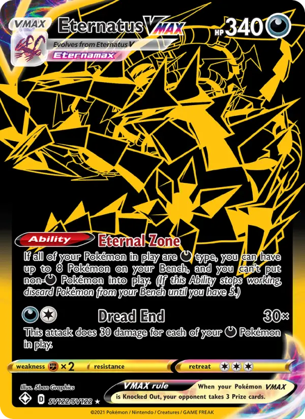 Eternatus VMAX #SV122 — Shining Fates