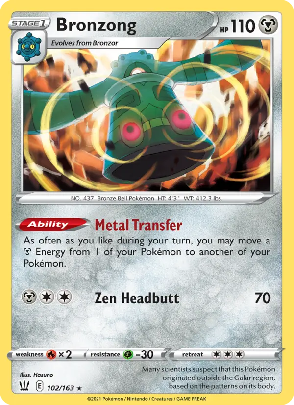 Bronzong #102 — Battle Styles