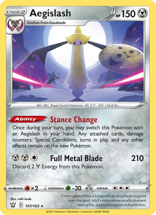 Aegislash #107 — Battle Styles