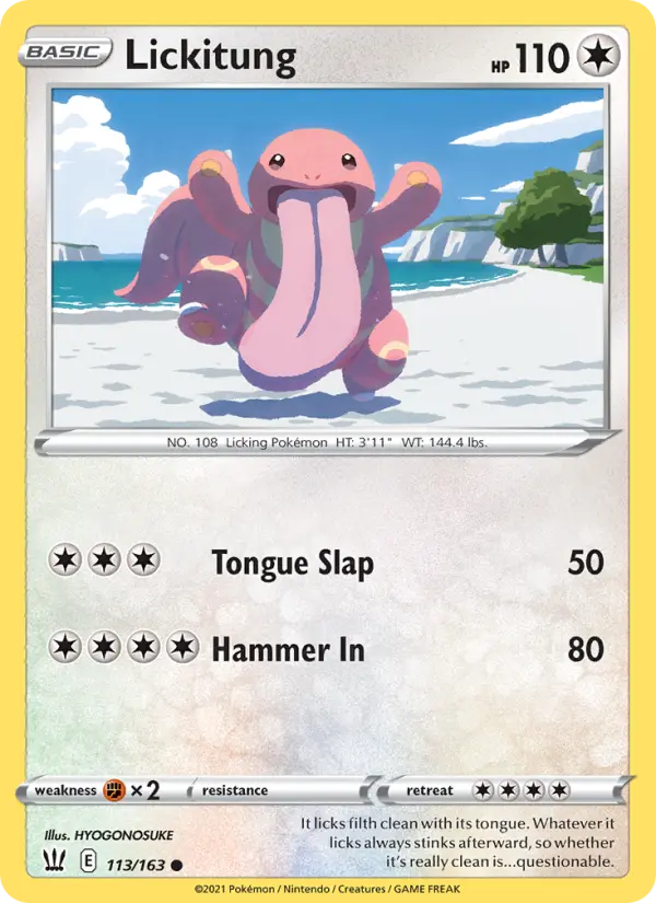 Lickitung #113 — Battle Styles