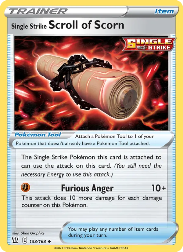 Single Strike Scroll of Scorn #133 — Battle Styles