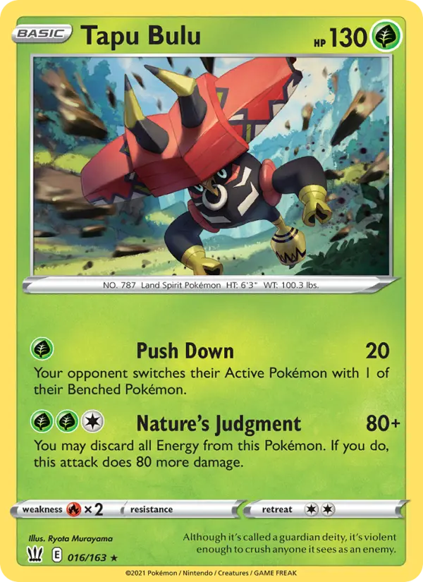 Tapu Bulu #16 — Battle Styles