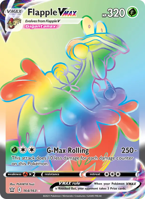 Flapple VMAX #164 — Battle Styles
