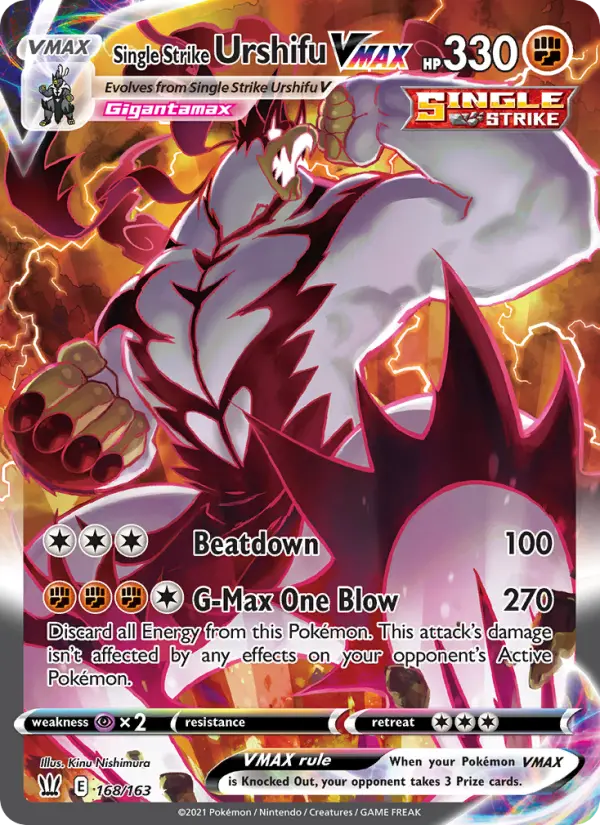 Single Strike Urshifu VMAX #168 — Battle Styles