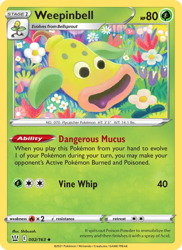 Weepinbell #2 — Battle Styles